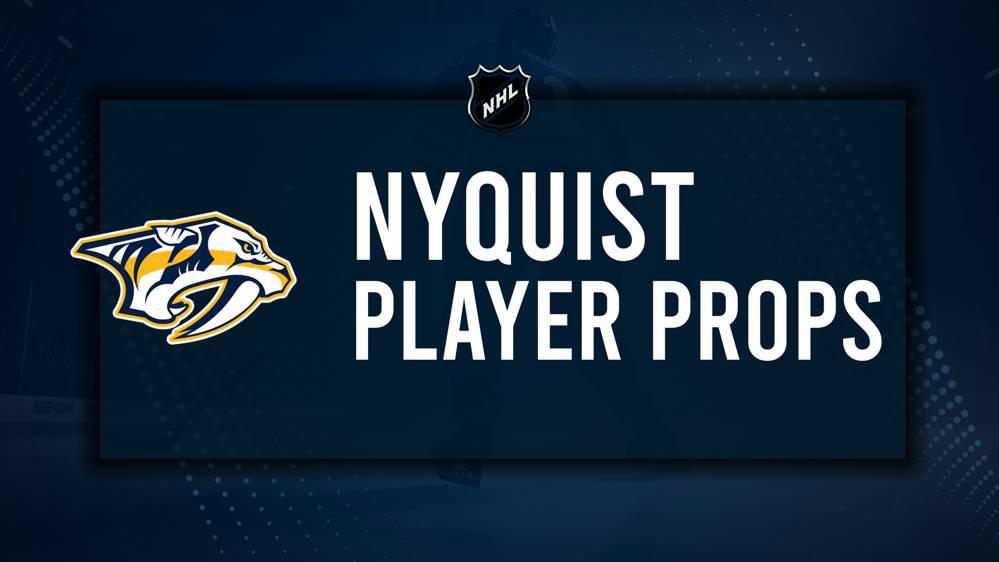 Gustav Nyquist Player Prop Bets for the Predators vs. Bruins Game - October 22