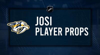 Roman Josi Player Prop Bets for the Predators vs. Red Wings Game - October 12