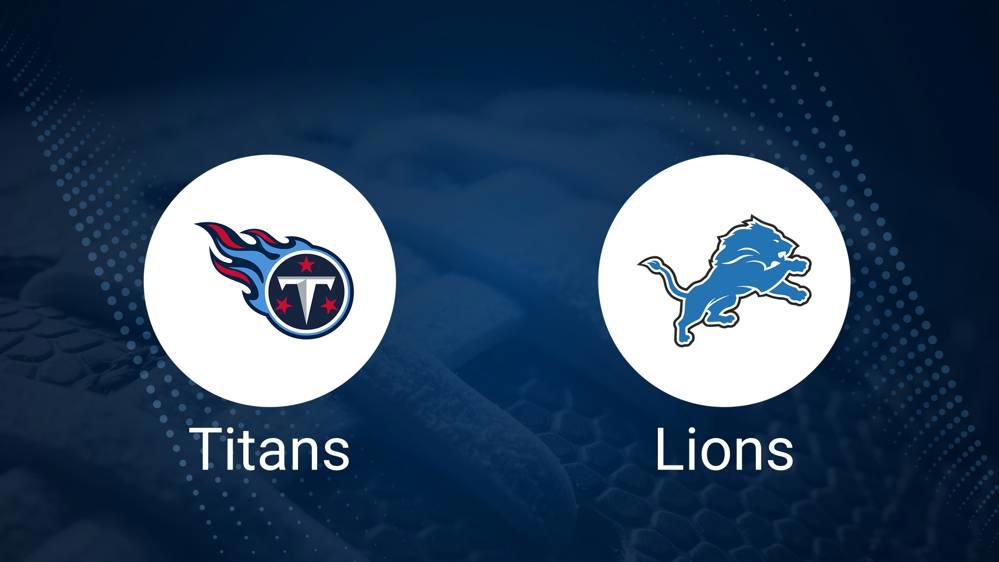 Titans vs. Lions: Odds, Moneyline, and Spread - Week 8