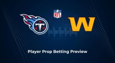 Titans vs. Commanders Player Props & Odds – Week 13