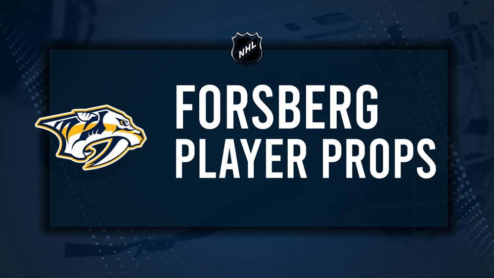 Filip Forsberg Player Prop Bets for the Predators vs. Jets Game - December 30