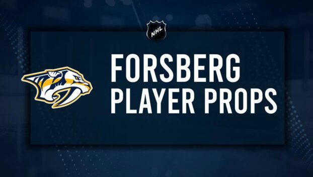 Filip Forsberg Player Prop Bets for the Predators vs. Sharks Game - January 21