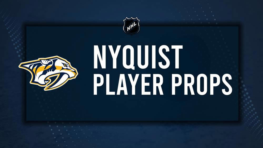 Gustav Nyquist Player Prop Bets for the Predators vs. Sharks Game - January 21