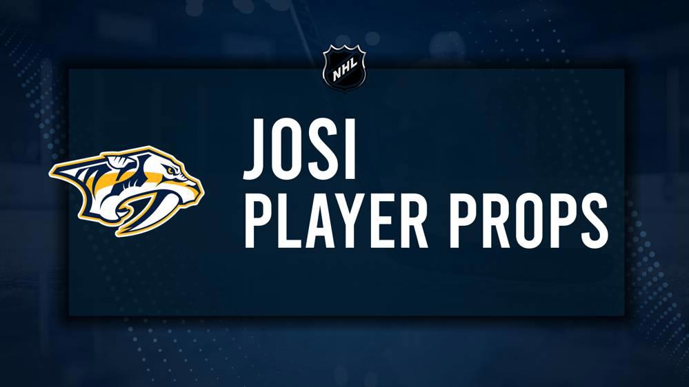 Roman Josi Player Prop Bets for the Predators vs. Capitals Game - January 11