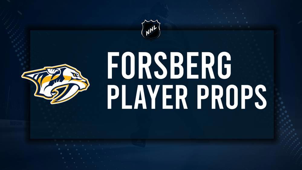 Filip Forsberg Player Prop Bets for the Predators vs. Blackhawks Game - February 7