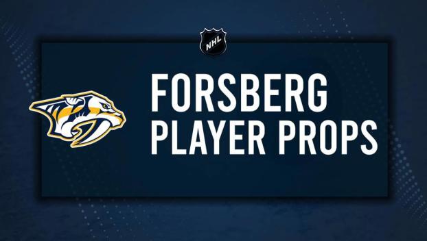 Filip Forsberg Player Prop Bets for the Predators vs. Senators Game - February 3