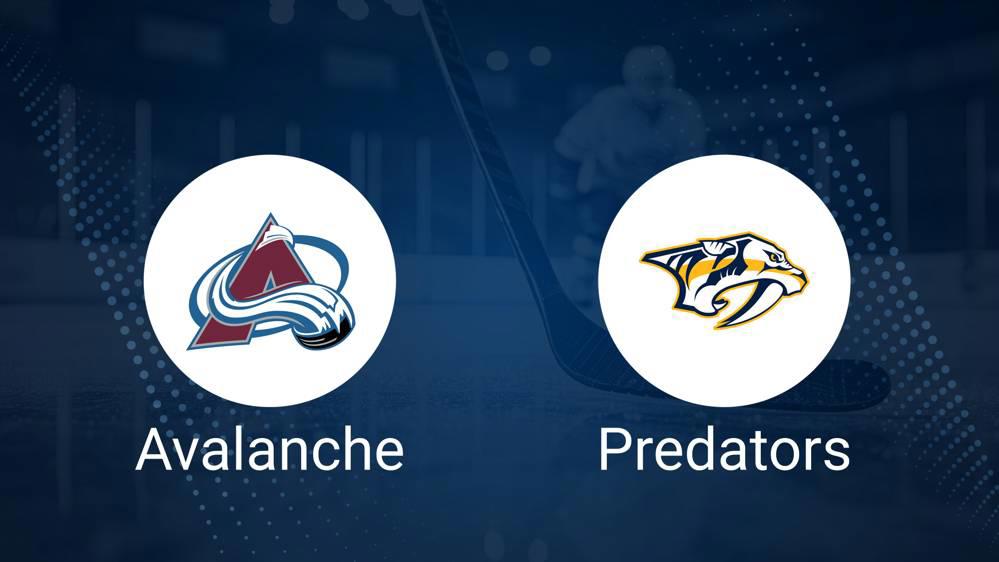 Where to Watch Colorado Avalanche vs. Nashville Predators on TV or Streaming Live - February 22