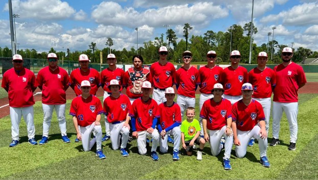 The Lincoln County baseball team poses after an 11-6 win over Washington, D.C., school SWW on April 11. The victory in South Carolina capped off a strong spring break showing for the Bat Pats. (Lincoln County Athletics photo)