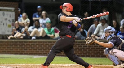 Lincoln County’s Grady Foster takes a swing during the Patriots’ 9-3 win over Danville in the 45th District tournament semifinal on May 19. Foster reached base twice and scored a run to help lead Lincoln County to its first district championship appearance since 2017. (Photo submitted)