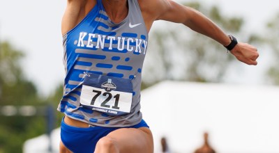 Former Kentucky high school standout Sophie Galloway missed almost two years of competition due to injuries but came back to qualify for the triple jump at the NCAA Championships Saturday. (UK Athletics Photo)