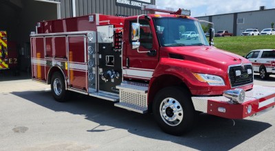 One of the newly acquired tanker-pumper trucks for the Lincoln County Fire Department. (Photo submitted)