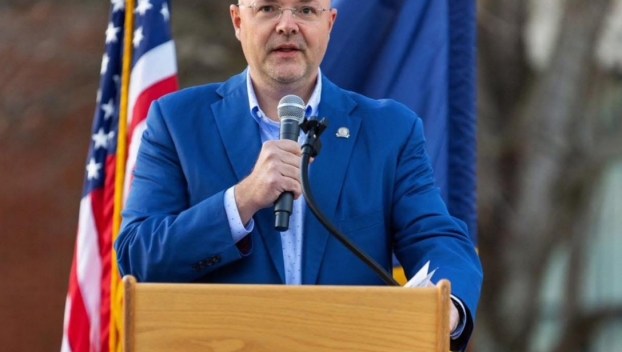 Kentucky State Senator Brandon Storm delivers a Fourth of July message during a community event. Storm emphasized the importance of honoring the nation’s founding values and the role of civic duty in shaping the Commonwealth’s future. (Photo submitted)